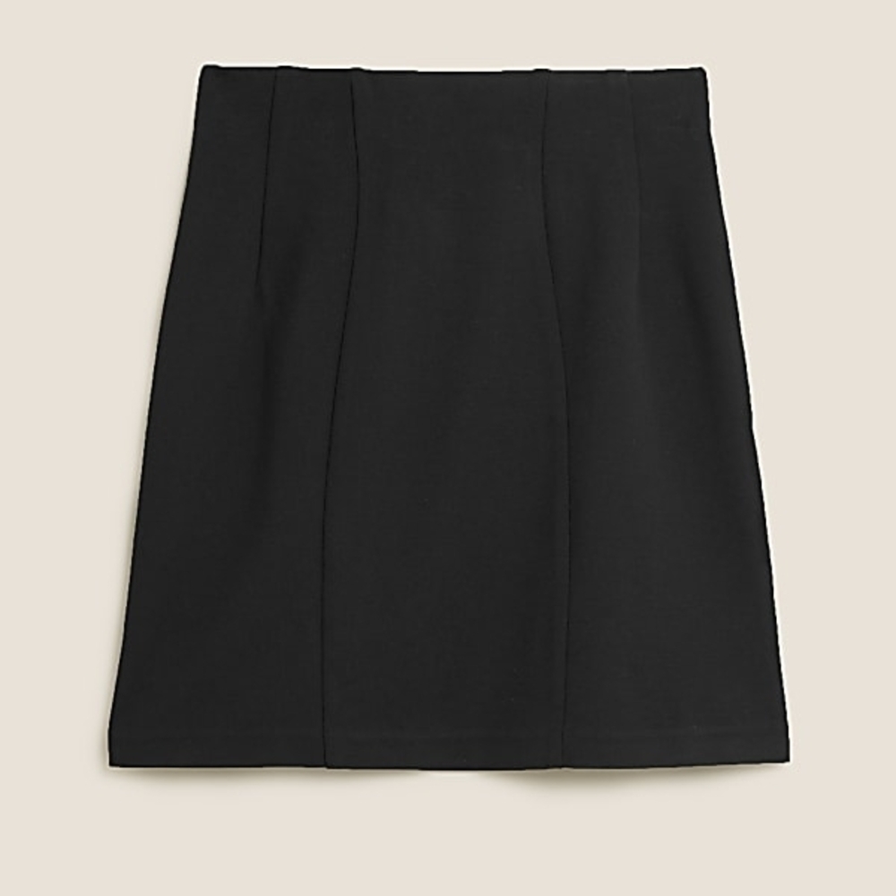 🇬🇧Marks & Spencer Black Matte Jersey Mini A-Line Skirt